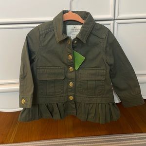 *NWT* Kate spade 12m green field jacket